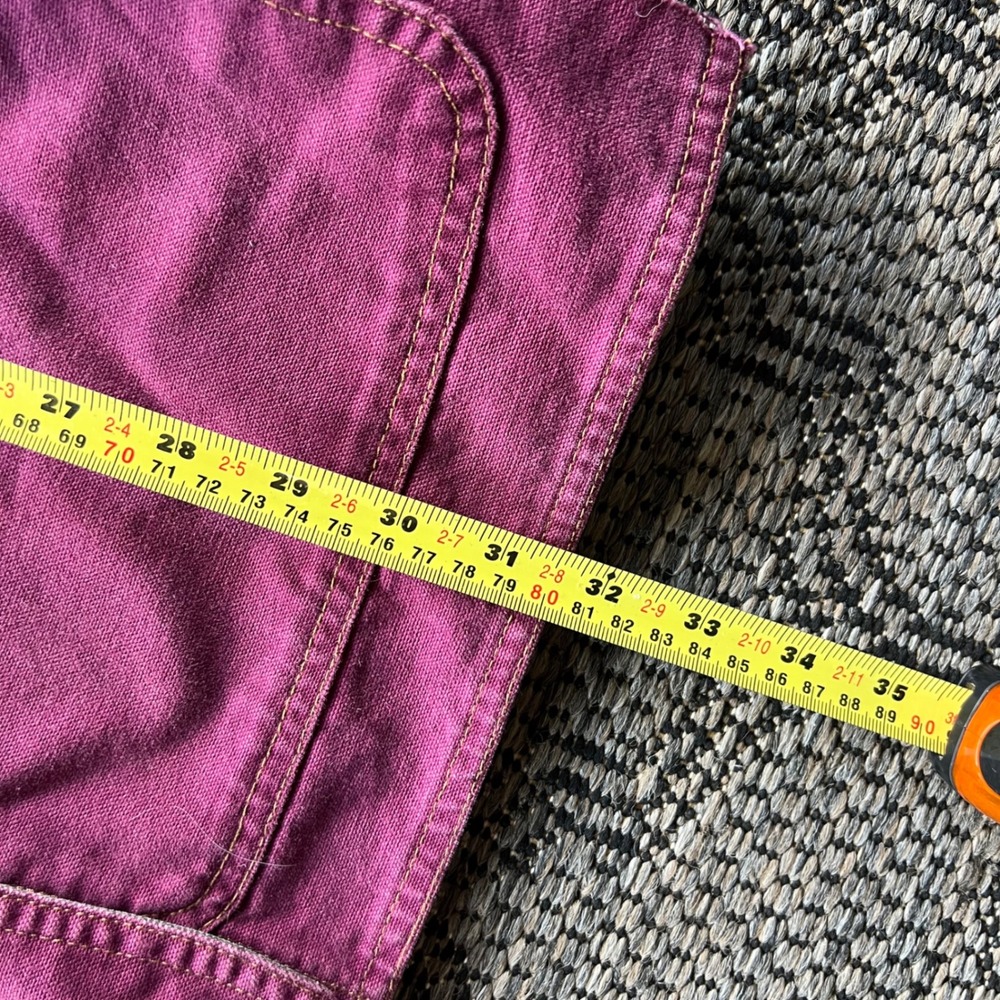 Vintage Duck‎ Jacket Womens Small Purple Canvas Corduroy Wildlife Mallard Barn - Picture 8 of 9